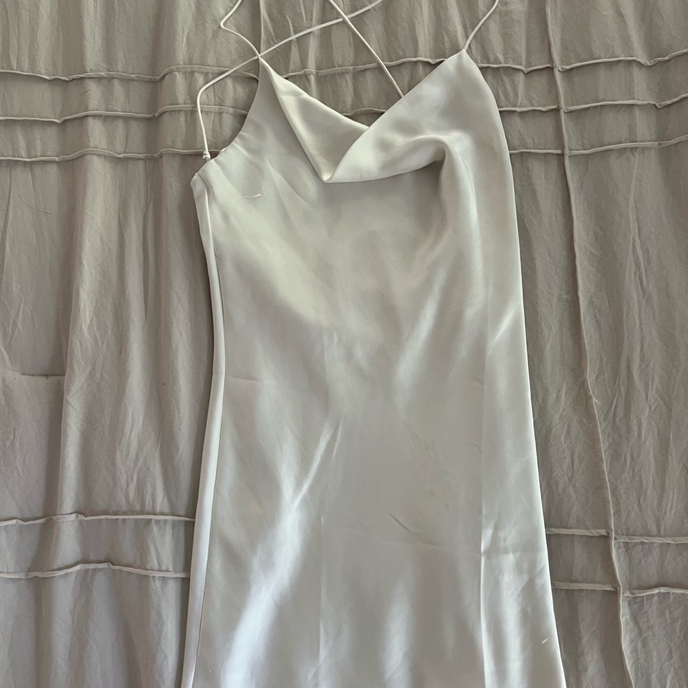 Silk White Slip Dress